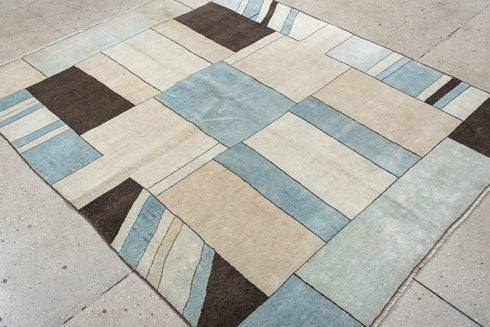 Vintage Art Deco Area Rug (5' x 6')